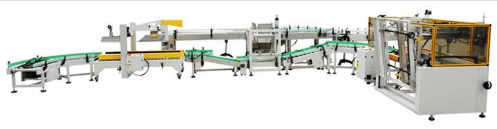 油脂自動裝箱流水線